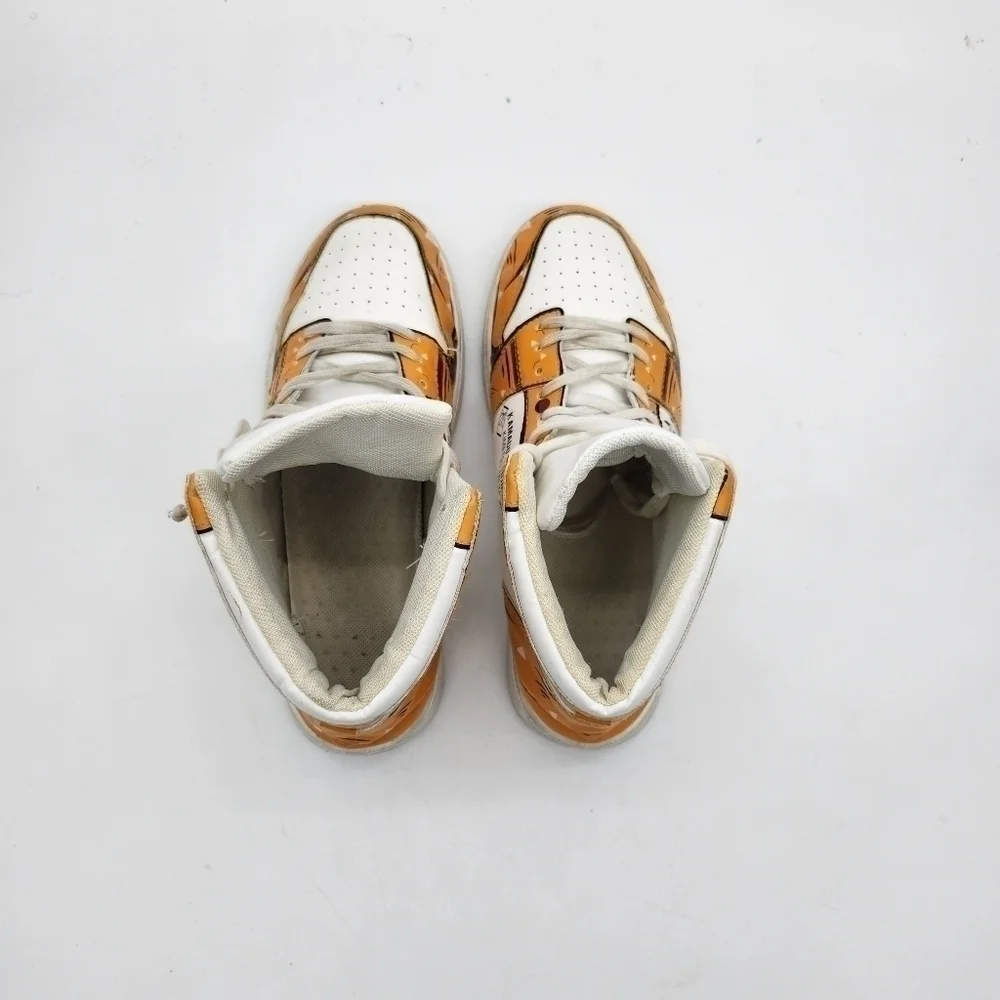 Zenitsu Lightning Sneakers Custom Demon Slayer Anime Fashion Shoes Size 9